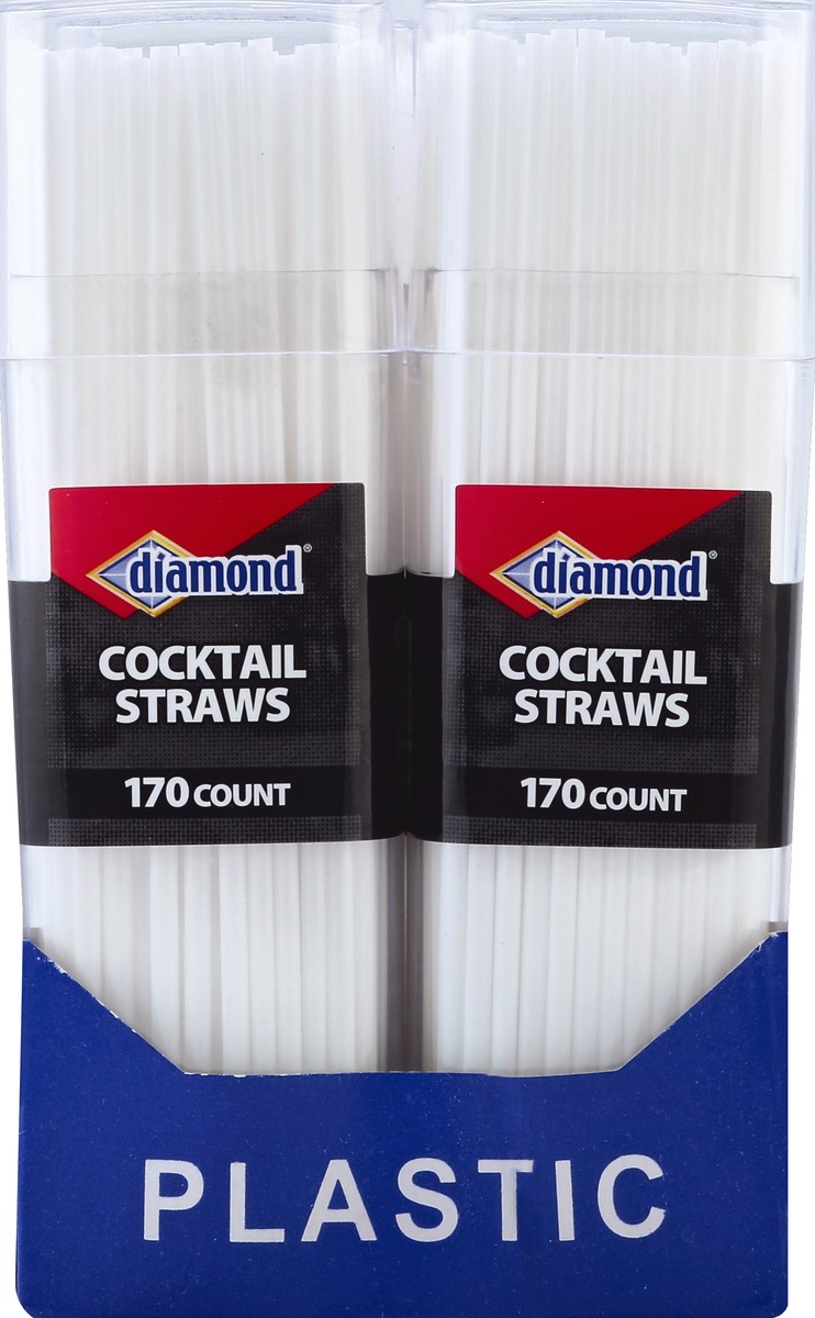 slide 2 of 2, Diamond Cocktail Straws 170 ea, 170 ct