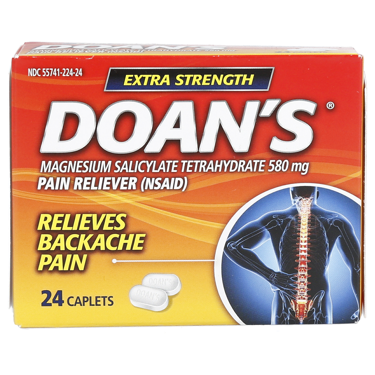 slide 1 of 13, Doan's Backache Pain Relief, 24 ct