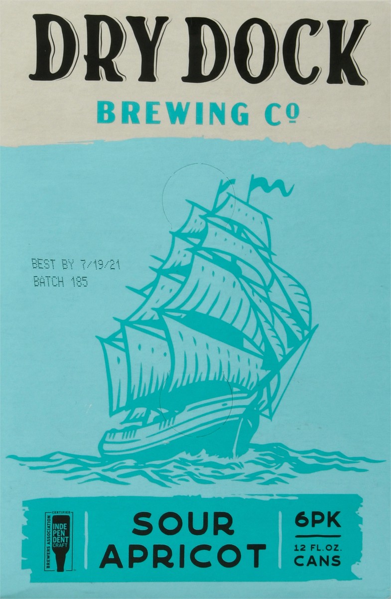 slide 4 of 8, Dry Dock Brewing Co Tropical Sour Beer 6 - 12 fl oz Cans, 6 ct