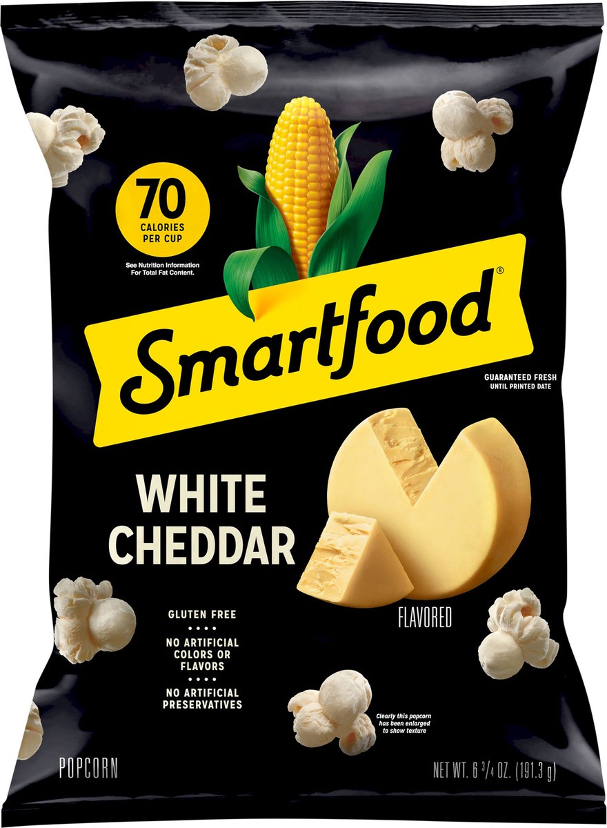 slide 2 of 4, Smartfood Popcorn White Cheddar 6.75 Oz, 6.75 oz