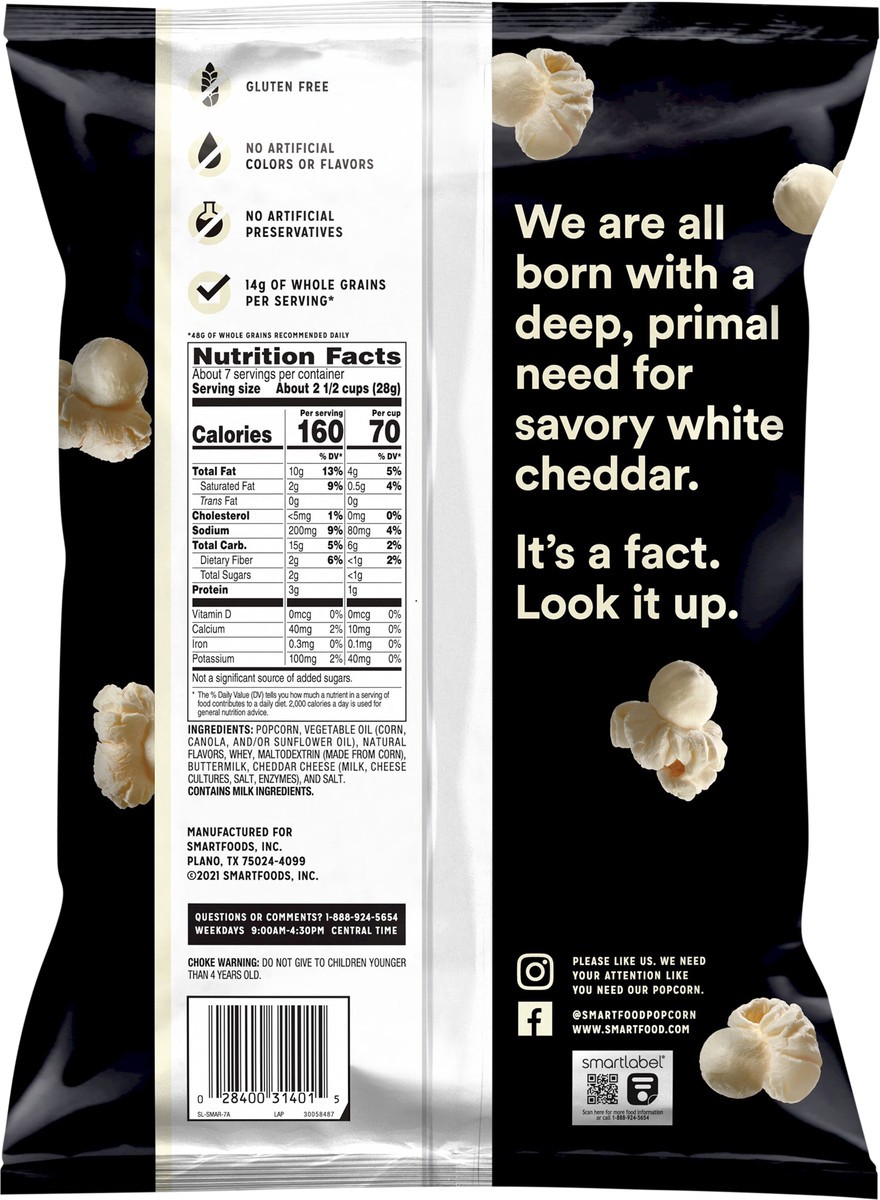 slide 3 of 4, Smartfood Popcorn, 6.75 oz