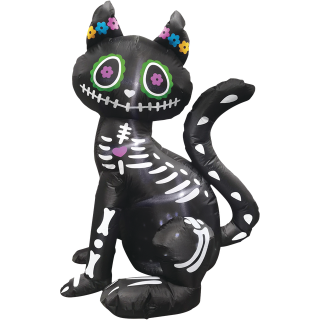 slide 1 of 1, CREATIVE HOME 4Ft Inflatable Muertos Cat, 1 ct