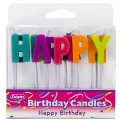 Culpitt Happy Birthday Letters Cake Candles