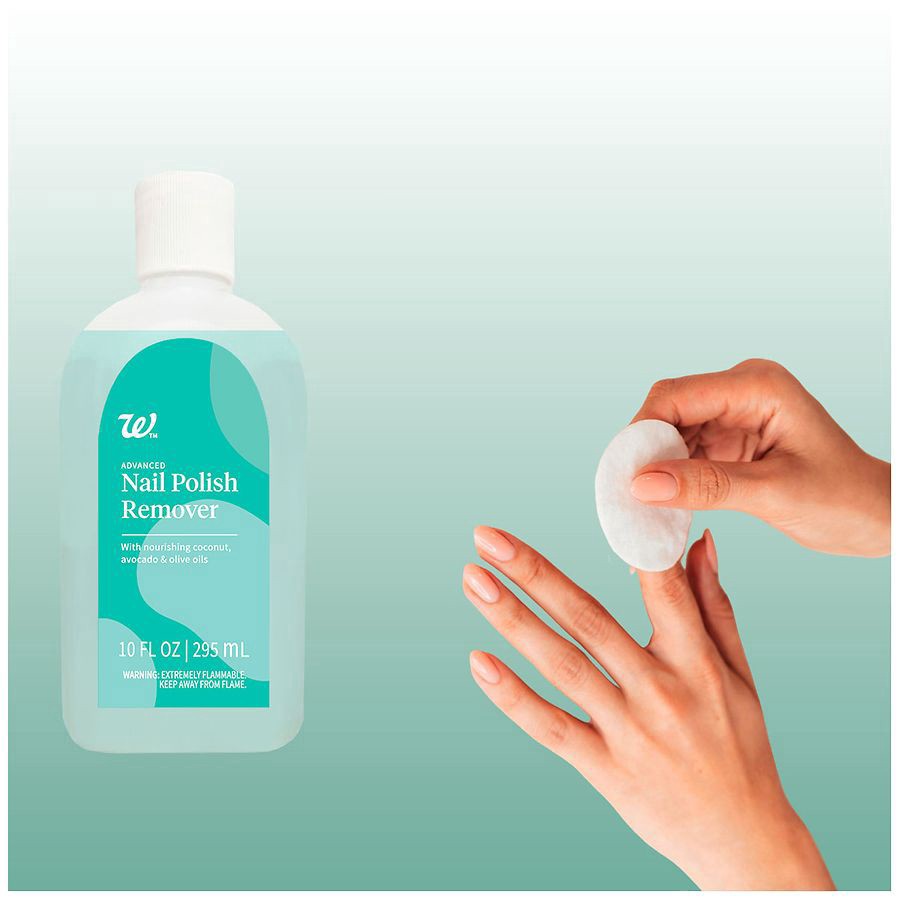 slide 4 of 4, Walgreens Advanced Nail Polish Remover, 10 fl oz
