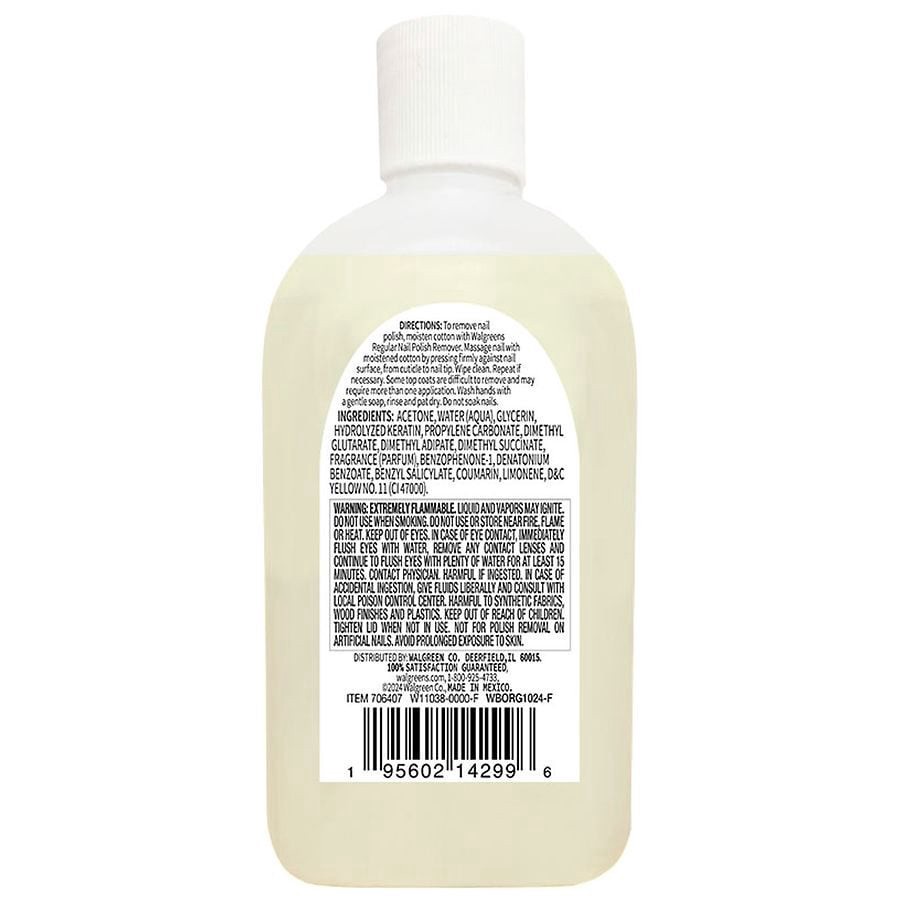 slide 4 of 4, Walgreens Beauty Nail Polish Remover With Keratin, 10 fl oz