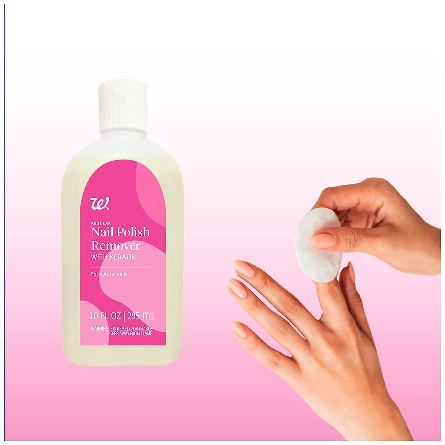 slide 3 of 4, Walgreens Beauty Nail Polish Remover With Keratin, 10 fl oz
