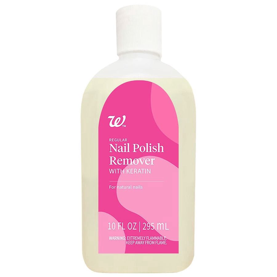 slide 1 of 4, Walgreens Beauty Nail Polish Remover With Keratin, 10 fl oz