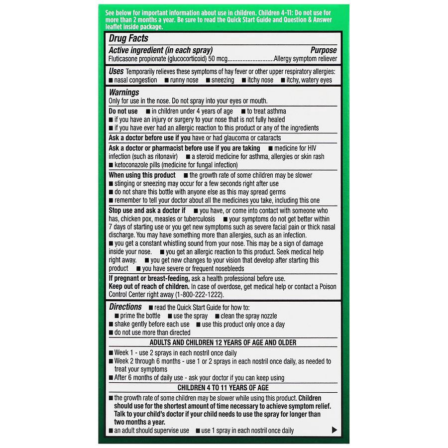 slide 2 of 5, Walgreens Children's Allergy Relief Fluticasone Propionate Nasal Spray, 0.38 fl oz
