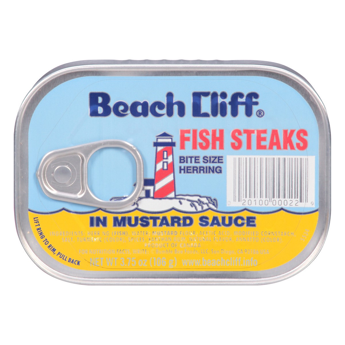 slide 13 of 13, Beach Cliff Fish Steaks In Mustard S, 3.75 oz