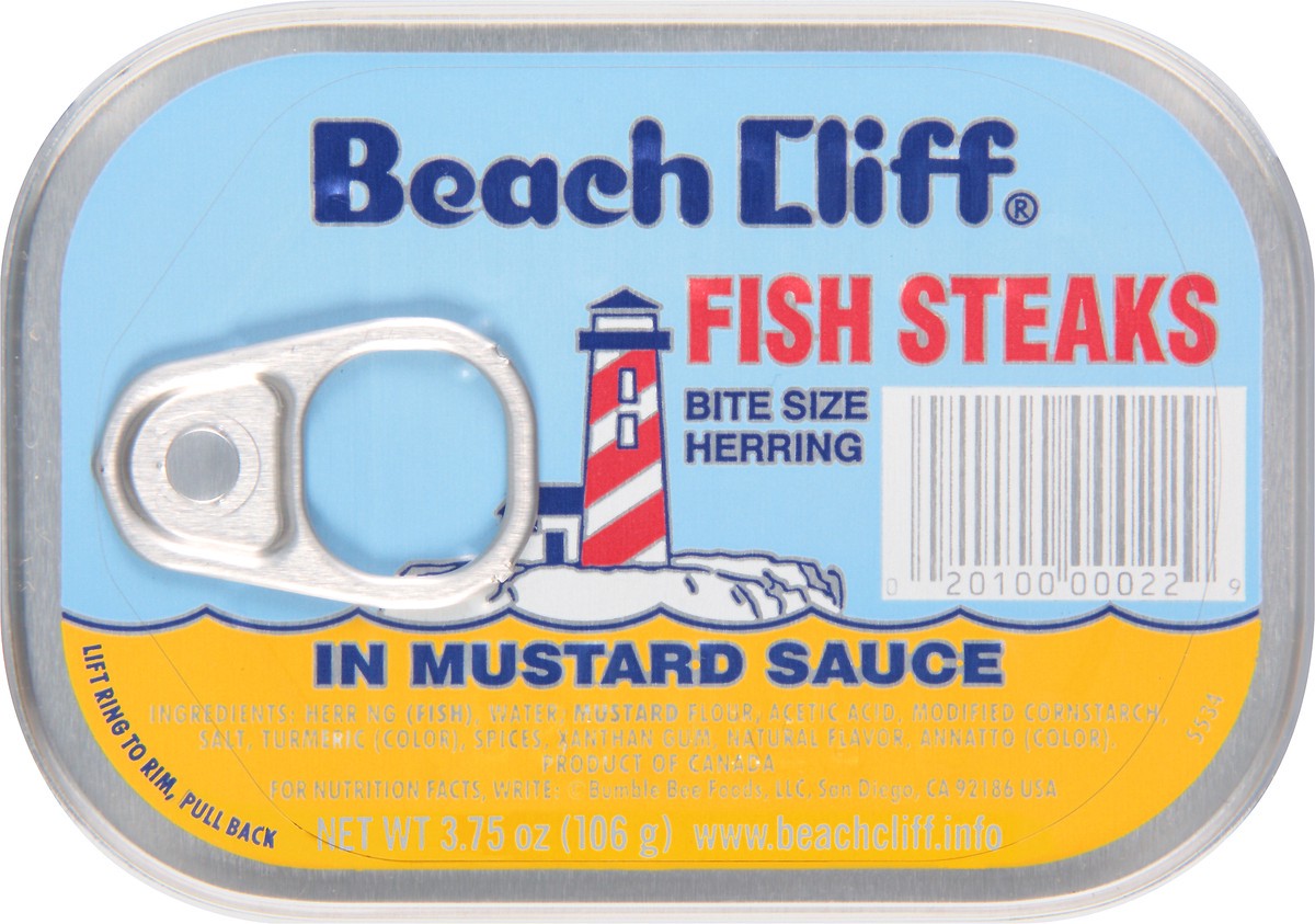 slide 6 of 13, Beach Cliff Fish Steaks In Mustard S, 3.75 oz