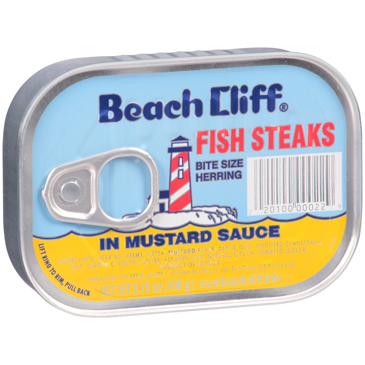 slide 9 of 13, Beach Cliff Fish Steaks In Mustard S, 3.75 oz