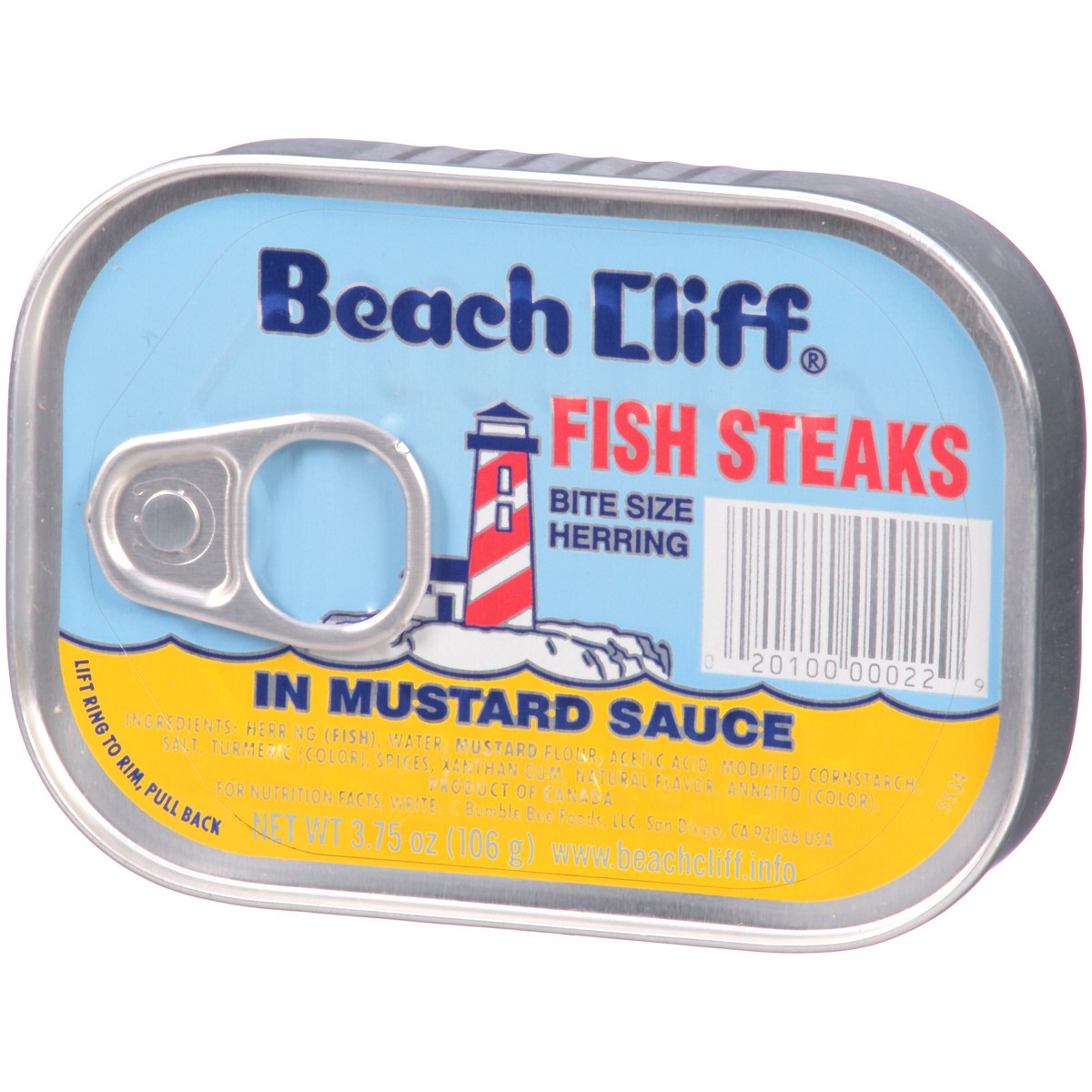 slide 10 of 13, Beach Cliff Fish Steaks In Mustard S, 3.75 oz