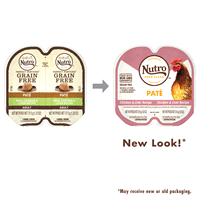 slide 5 of 5, NUTRO Grain Free Natural Wet Cat Food Pate Chicken and Liver Recipe PERFECT PORTIONS Twin-Pack Tray, 2.64 oz