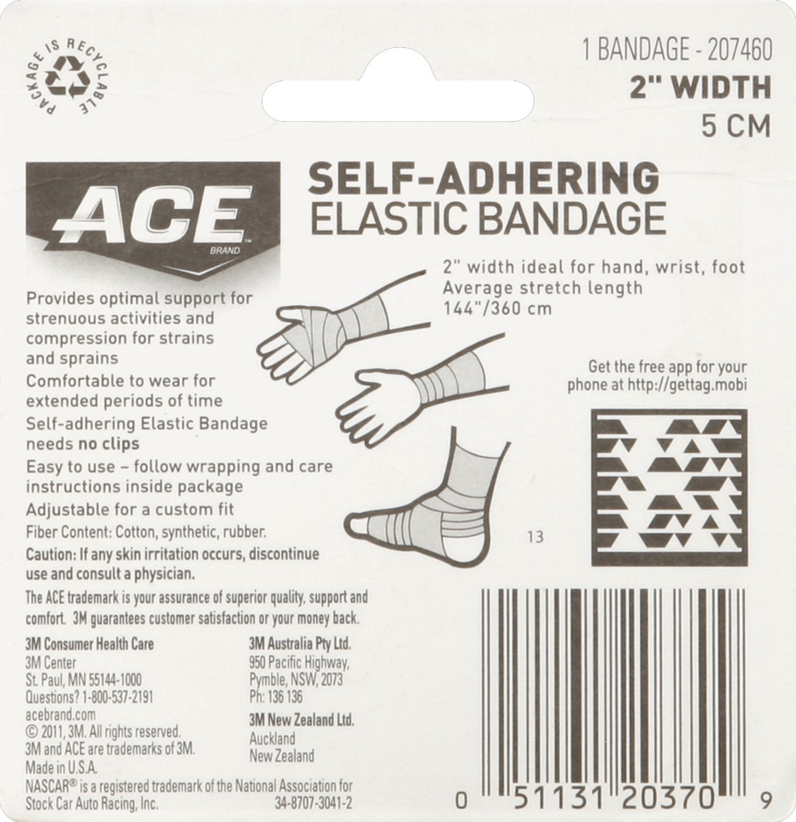 slide 3 of 3, Ace Elastic Self-Adhering Bandage 1 Each, 1 ct