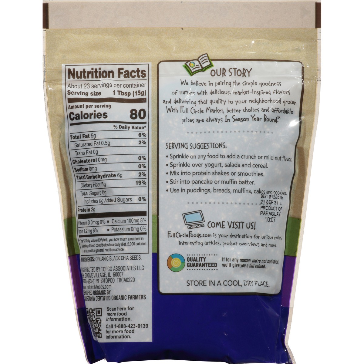 slide 6 of 13, Full Circle Market Chia Seed - 12 oz, 12 oz