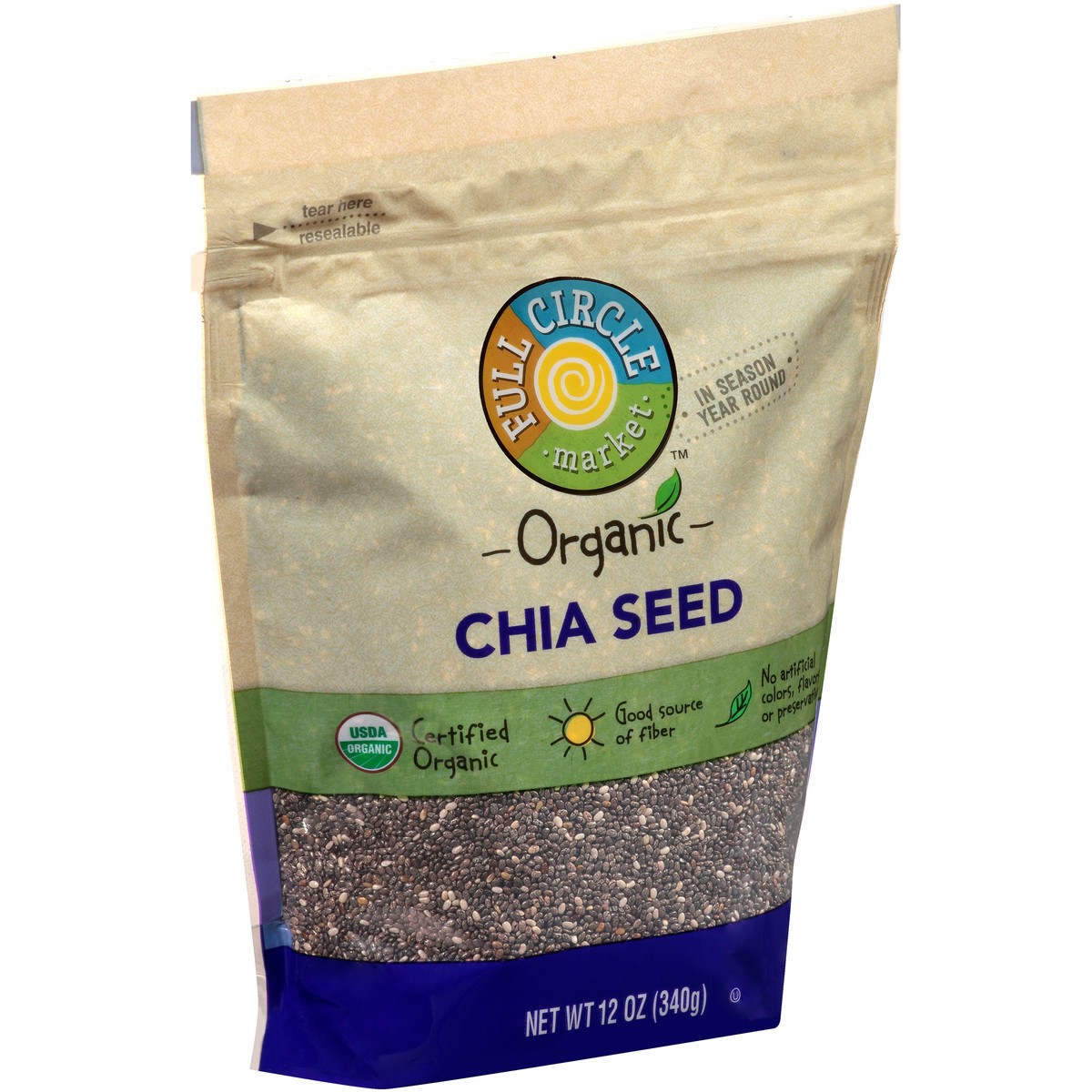 slide 2 of 13, Full Circle Market Chia Seed - 12 oz, 12 oz