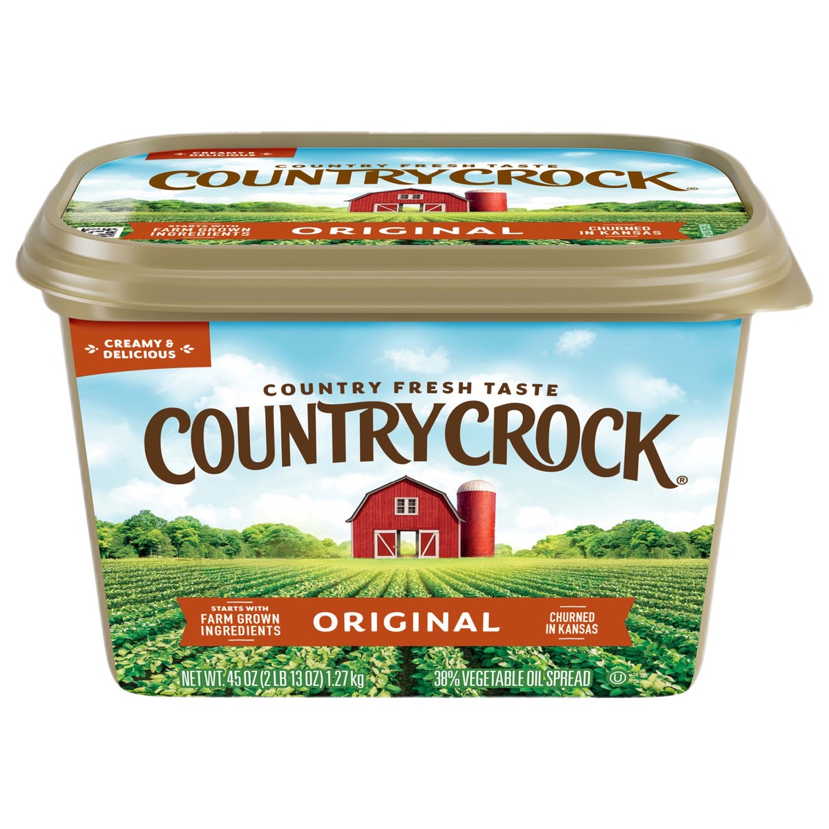 slide 1 of 8, Country Crock Original Spread Tub 45 oz, 45 oz