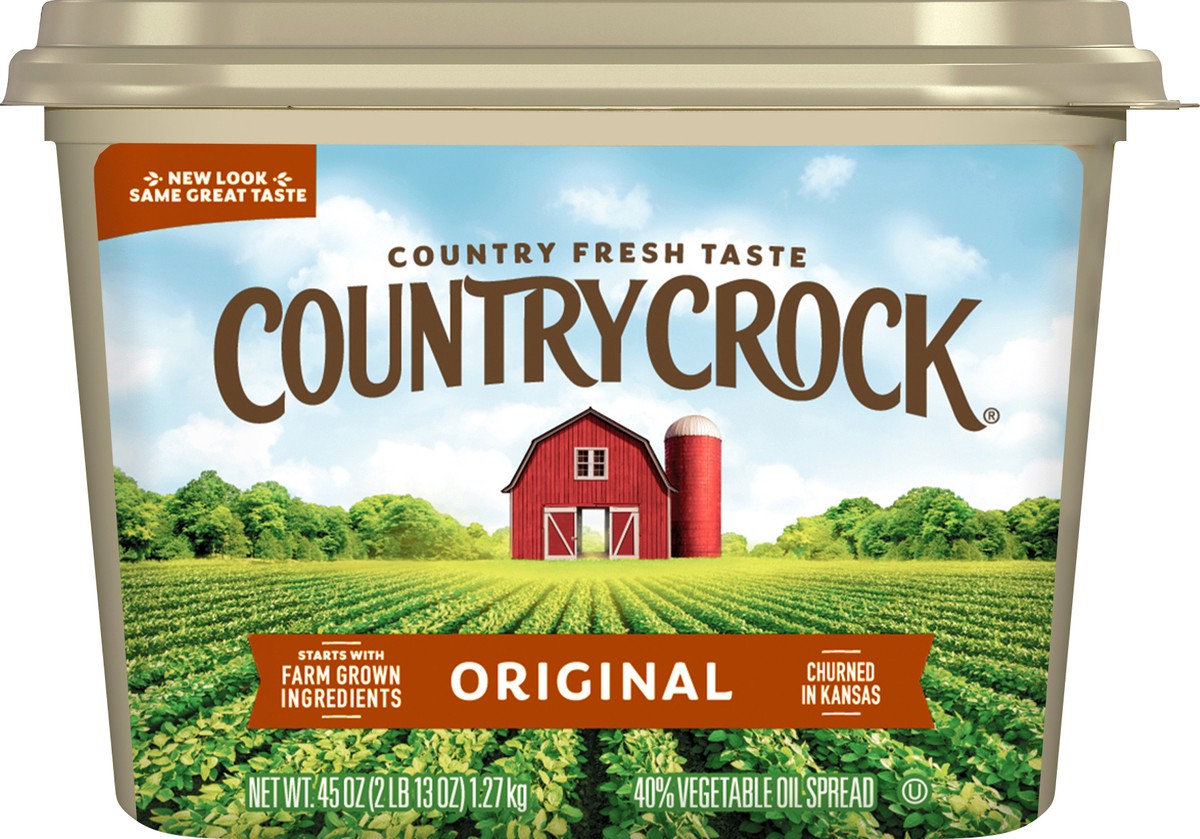 slide 1 of 8, Country Crock Original Vegetable Oil Spread 45 oz, 45 oz