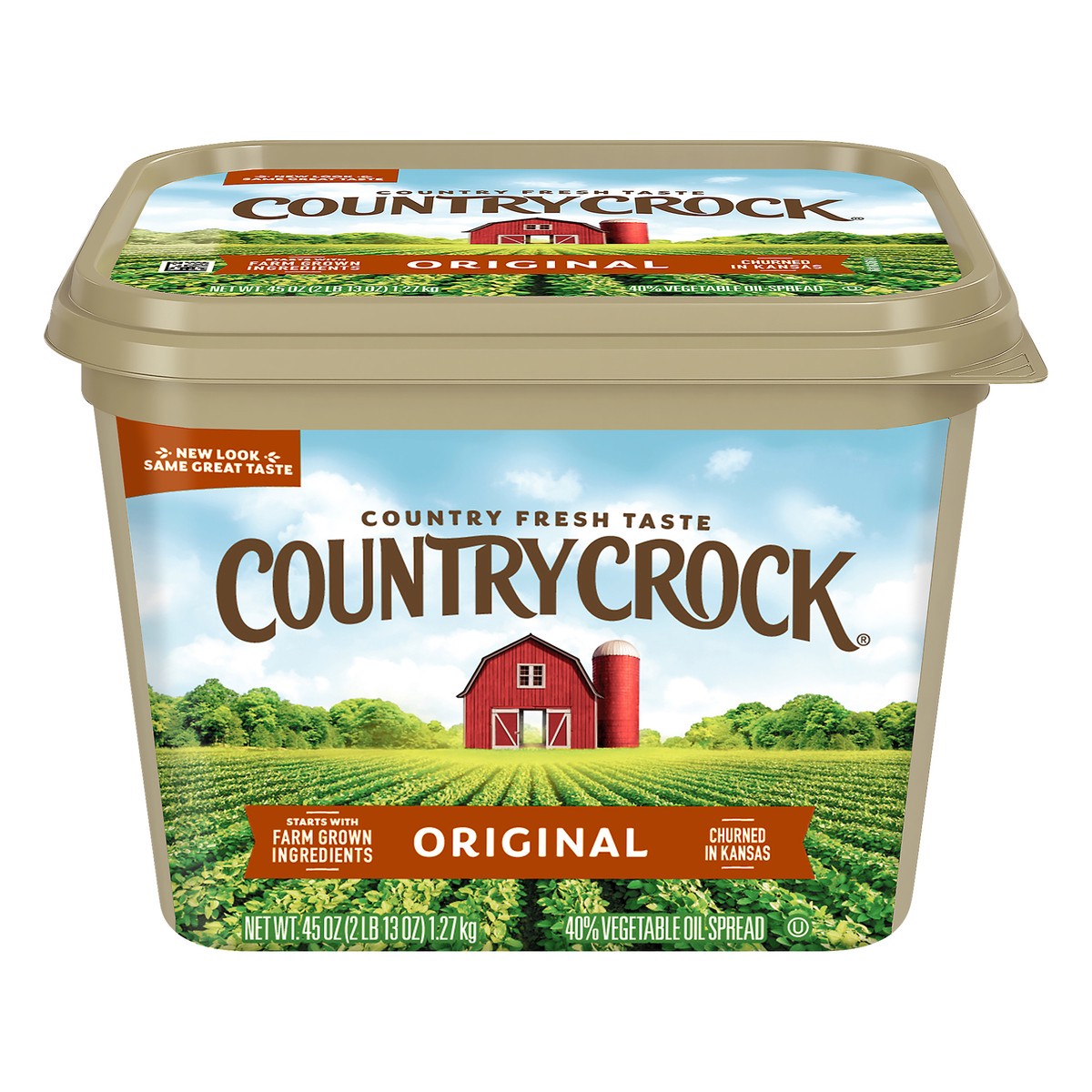 slide 1 of 8, Country Crock Original Vegetable Oil Spread 45 oz, 45 oz