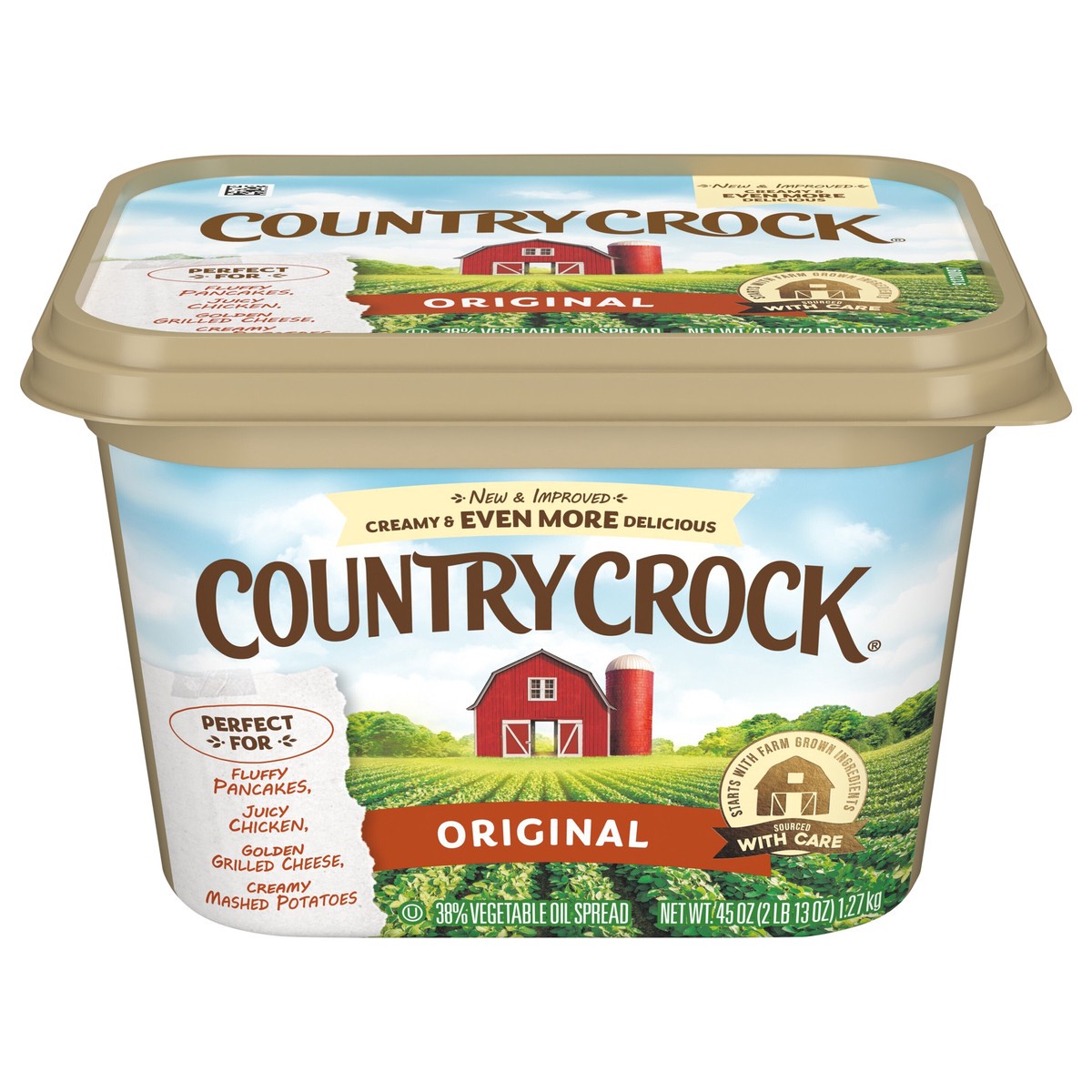 slide 1 of 8, Country Crock Original Spread Tub 45 oz, 45 oz