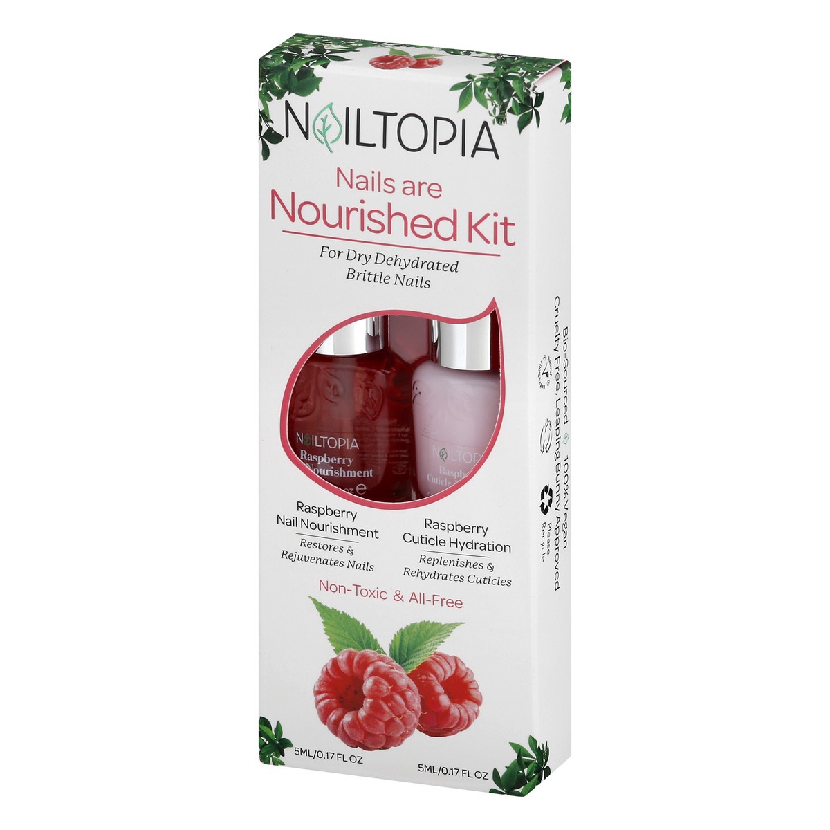 slide 7 of 9, Nailtopia Raspberry Nourished Kit 1 ea, 1 ct