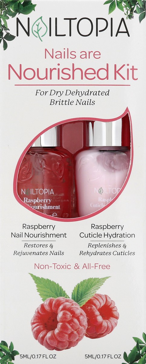 slide 2 of 9, Nailtopia Raspberry Nourished Kit 1 ea, 1 ct