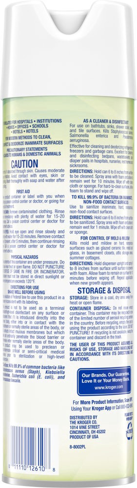 slide 2 of 2, Kroger Foaming Bathroom Cleaner, 22 oz