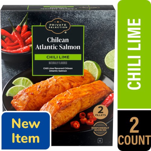 slide 1 of 2, Private Selection Chili Lime Chilean Atlantic Salmon, 2 ct; 8 oz