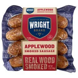 Wright Brand Real Wood Smoked Applewood Smoked Sausage, 4 ct