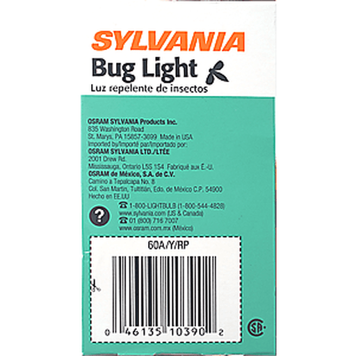 slide 4 of 9, Sylvania Syl Bug Lite 60 Watt, 1 ct