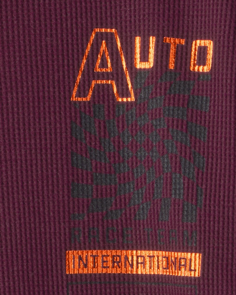 slide 2 of 2, Carter's Carters Boys Racing Long-Sleeve Graphic Tee - Red Maroon 8, 1 ct