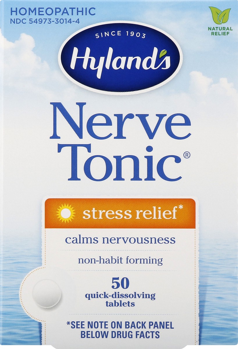 slide 1 of 14, Hyland's Quick-Dissolving Tablets Nerve Tonic 50 ea, 50 ct