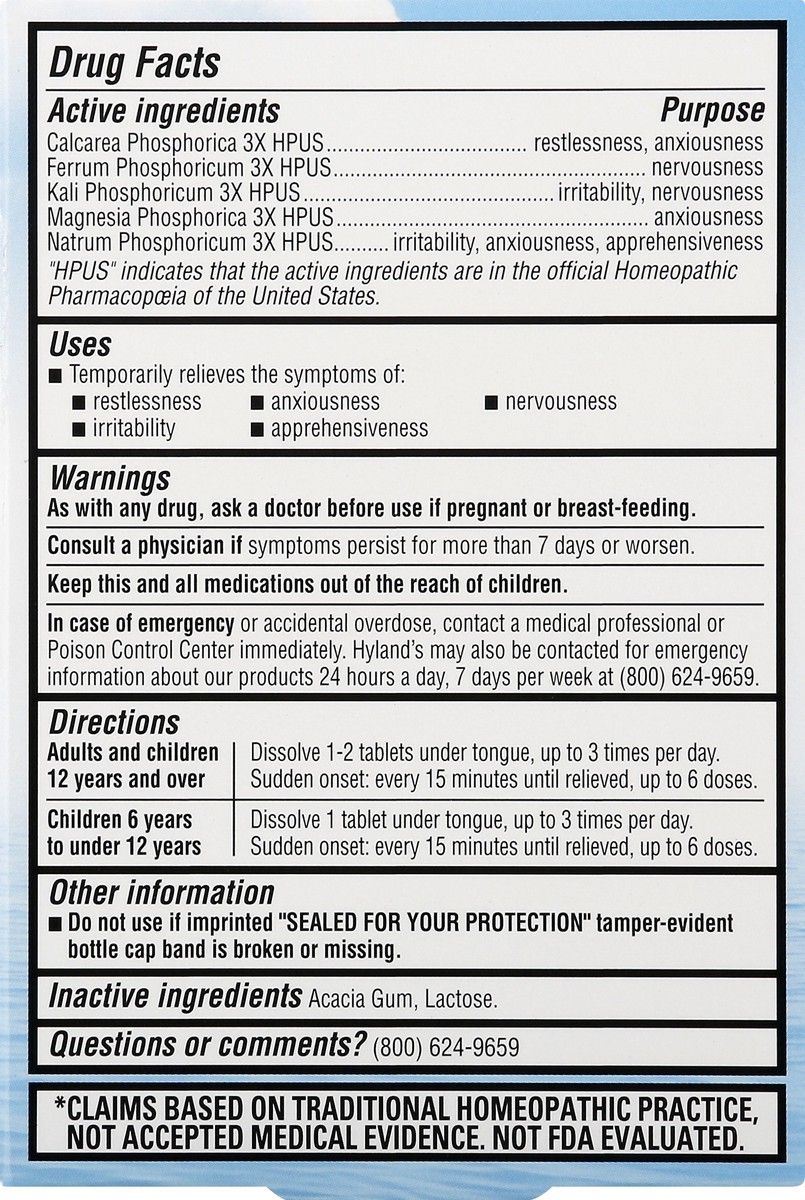 slide 5 of 14, Hyland's Quick-Dissolving Tablets Nerve Tonic 50 ea, 50 ct