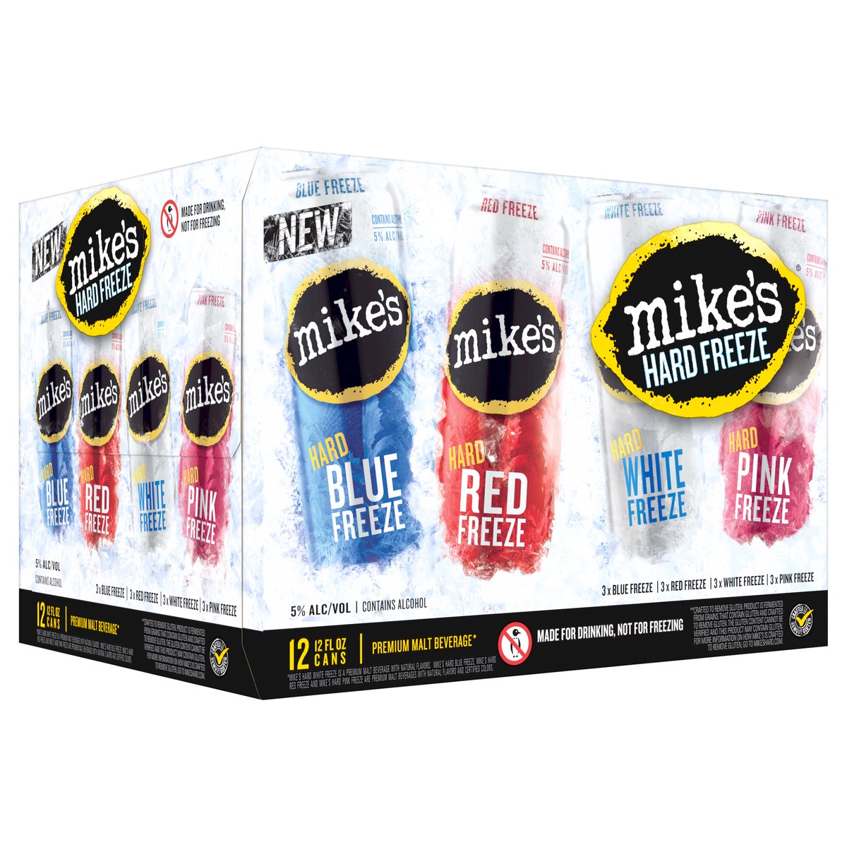 slide 5 of 7, Mike's Hard Freeze Variety 12pk, 12 ct; 12 fl oz