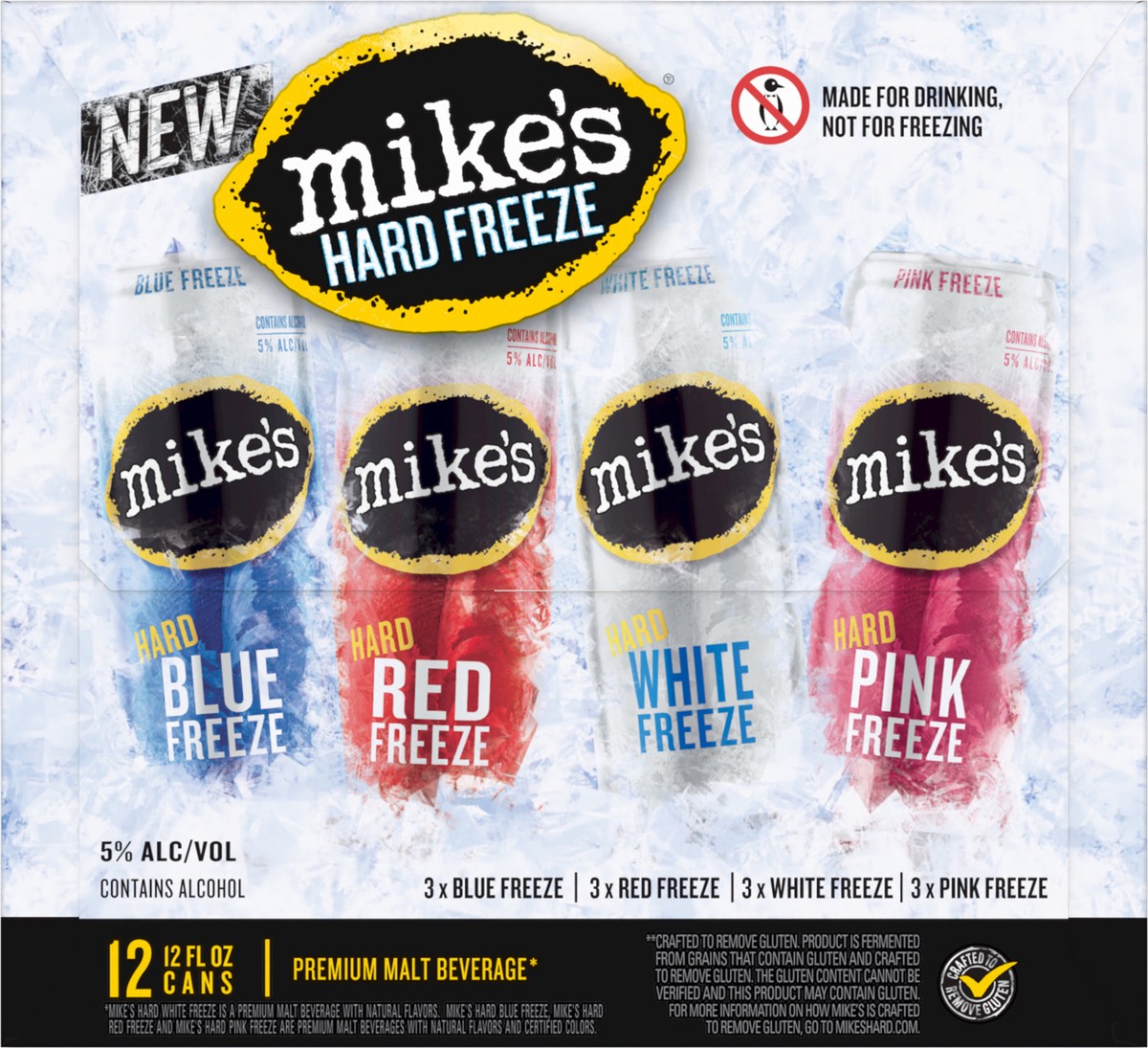 slide 7 of 7, Mike's Hard Freeze Variety 12pk, 12 ct; 12 fl oz