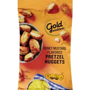 slide 1 of 1, CVS Gold Emblem Pretzel Nuggets Honey Mustard, 5 oz