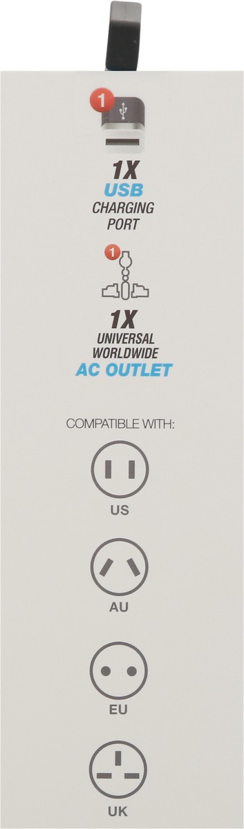 slide 9 of 11, Premier Mobile World Travel Adapter + USB Charger 1 ea, 1 ct