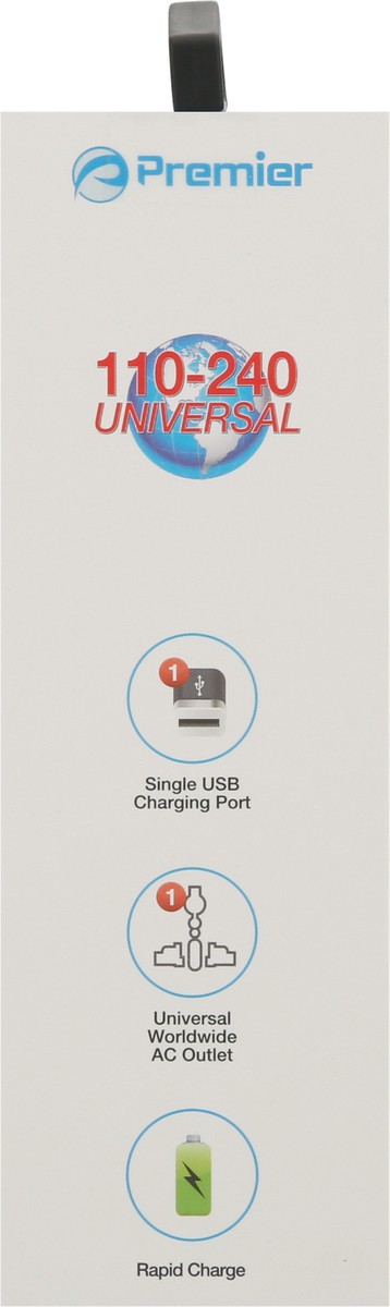 slide 5 of 11, Premier Mobile World Travel Adapter + USB Charger 1 ea, 1 ct