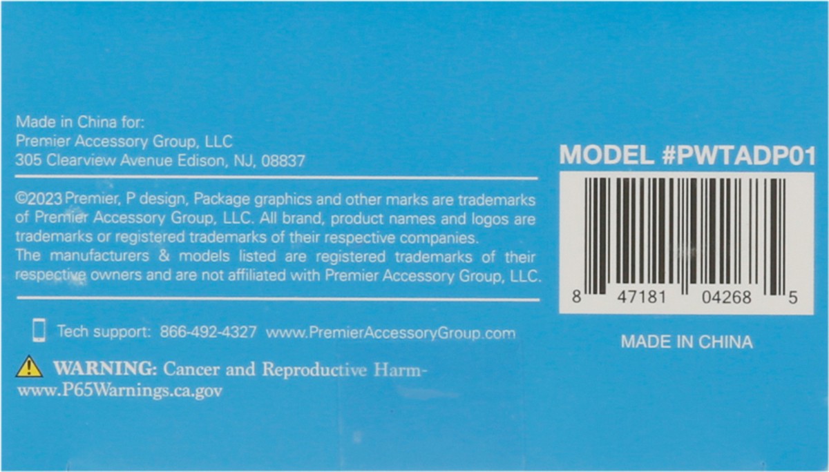 slide 11 of 11, Premier Mobile World Travel Adapter + USB Charger 1 ea, 1 ct