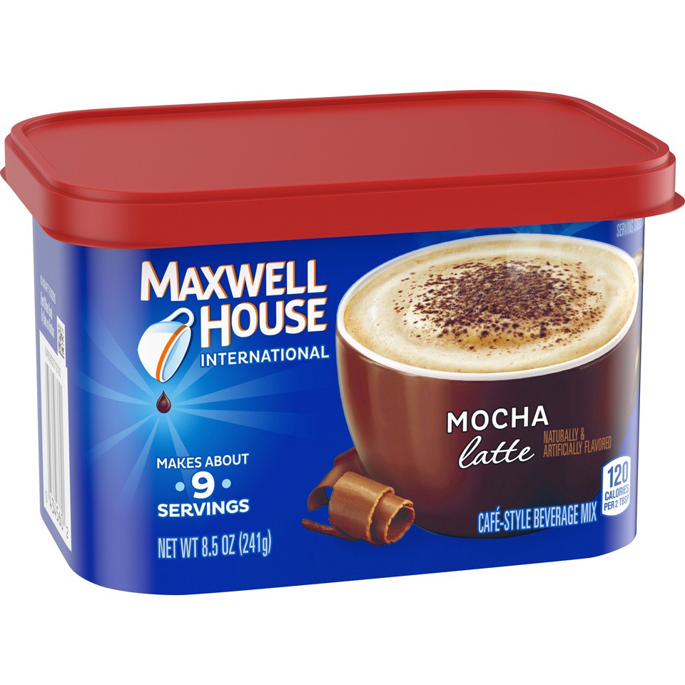 slide 2 of 15, Maxwell House International Mocha Latte Cafe-Style Beverage Mix, 8.5 oz