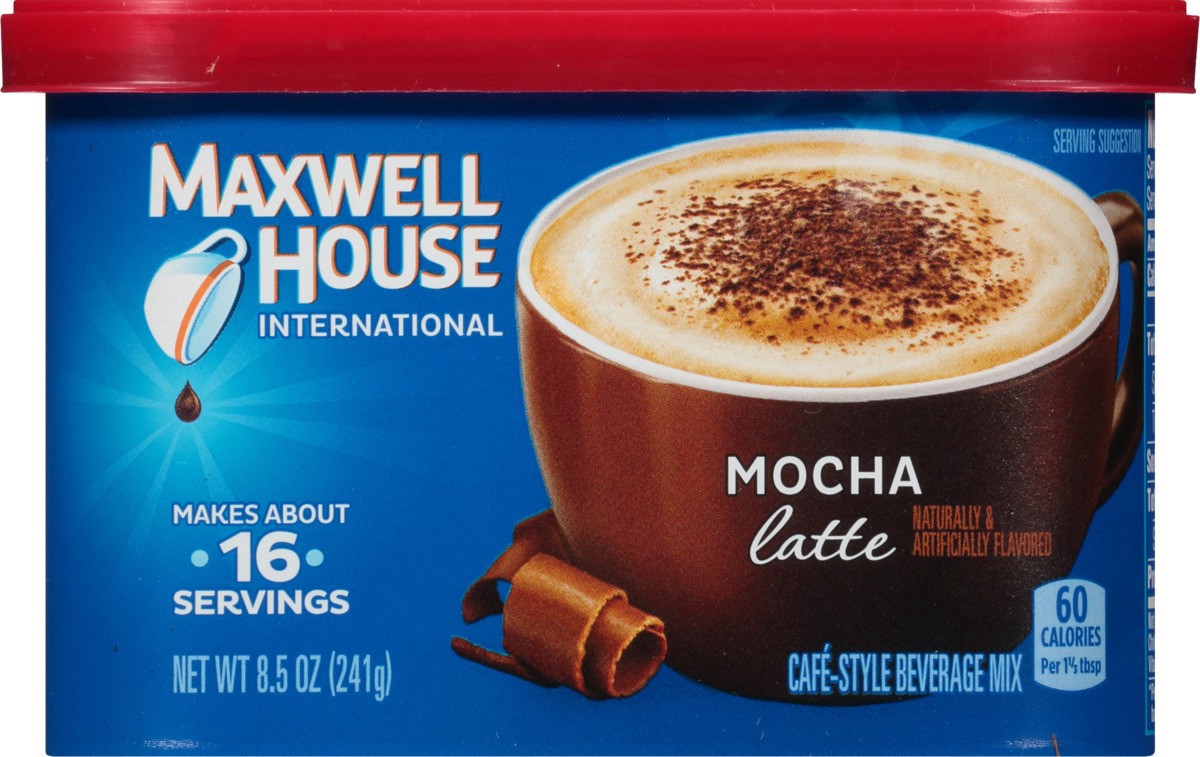 slide 14 of 15, Maxwell House International Mocha Latte Cafe-Style Beverage Mix, 8.5 oz