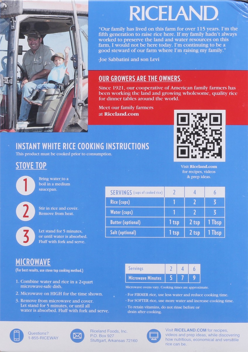 slide 5 of 9, Riceland Instant White Rice, 14 oz