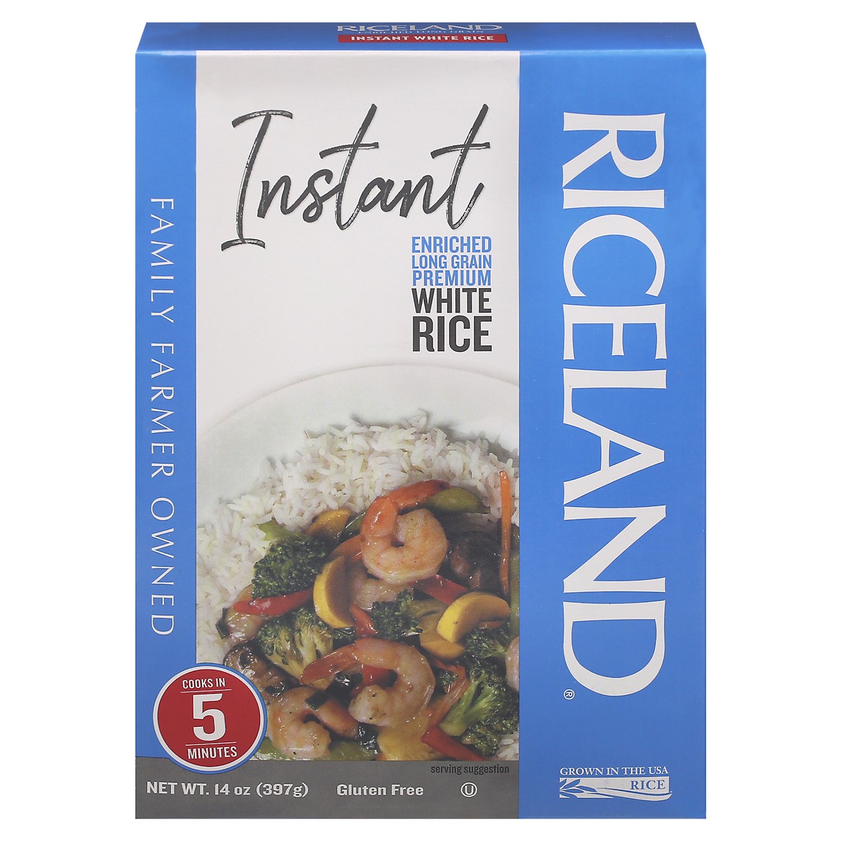slide 1 of 9, Riceland Instant White Rice, 14 oz