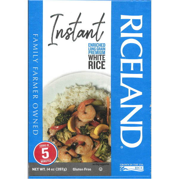 slide 1 of 1, Riceland Instant Enriched Long Grain White Rice, 14 oz