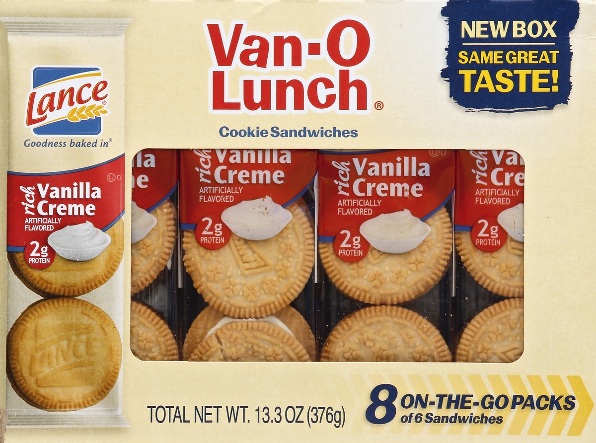 slide 6 of 6, Lance Vanilla Creme Cookies, 8 ct