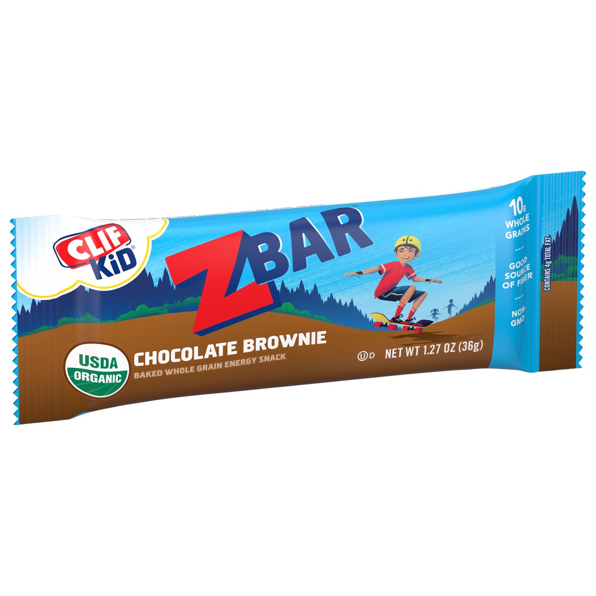 slide 6 of 9, Zbar - Chocolate Brownie - Soft Baked Whole Grain Snack Bar - USDA Organic - Non-GMO - Plant-Based - 1.27 oz., 1.27 oz