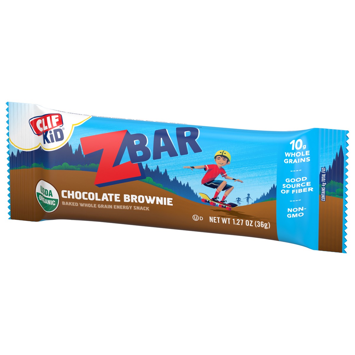 slide 8 of 9, Zbar - Chocolate Brownie - Soft Baked Whole Grain Snack Bar - USDA Organic - Non-GMO - Plant-Based - 1.27 oz., 1.27 oz