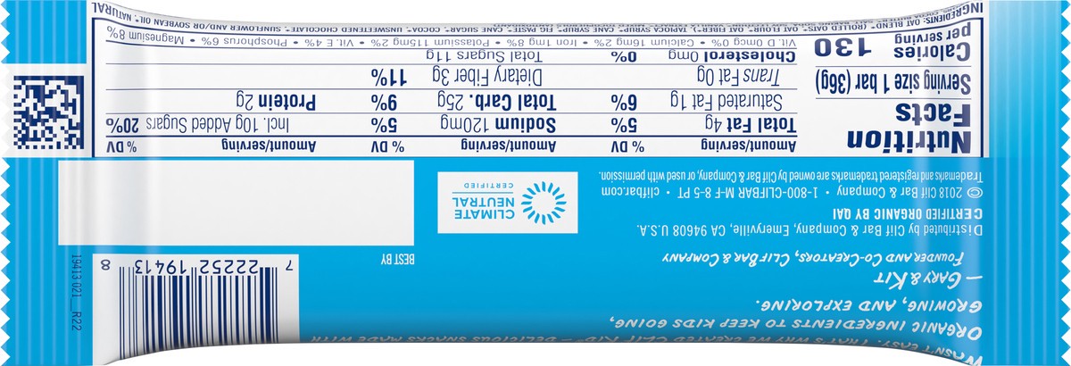 slide 3 of 9, Zbar - Chocolate Brownie - Soft Baked Whole Grain Snack Bar - USDA Organic - Non-GMO - Plant-Based - 1.27 oz., 1.27 oz