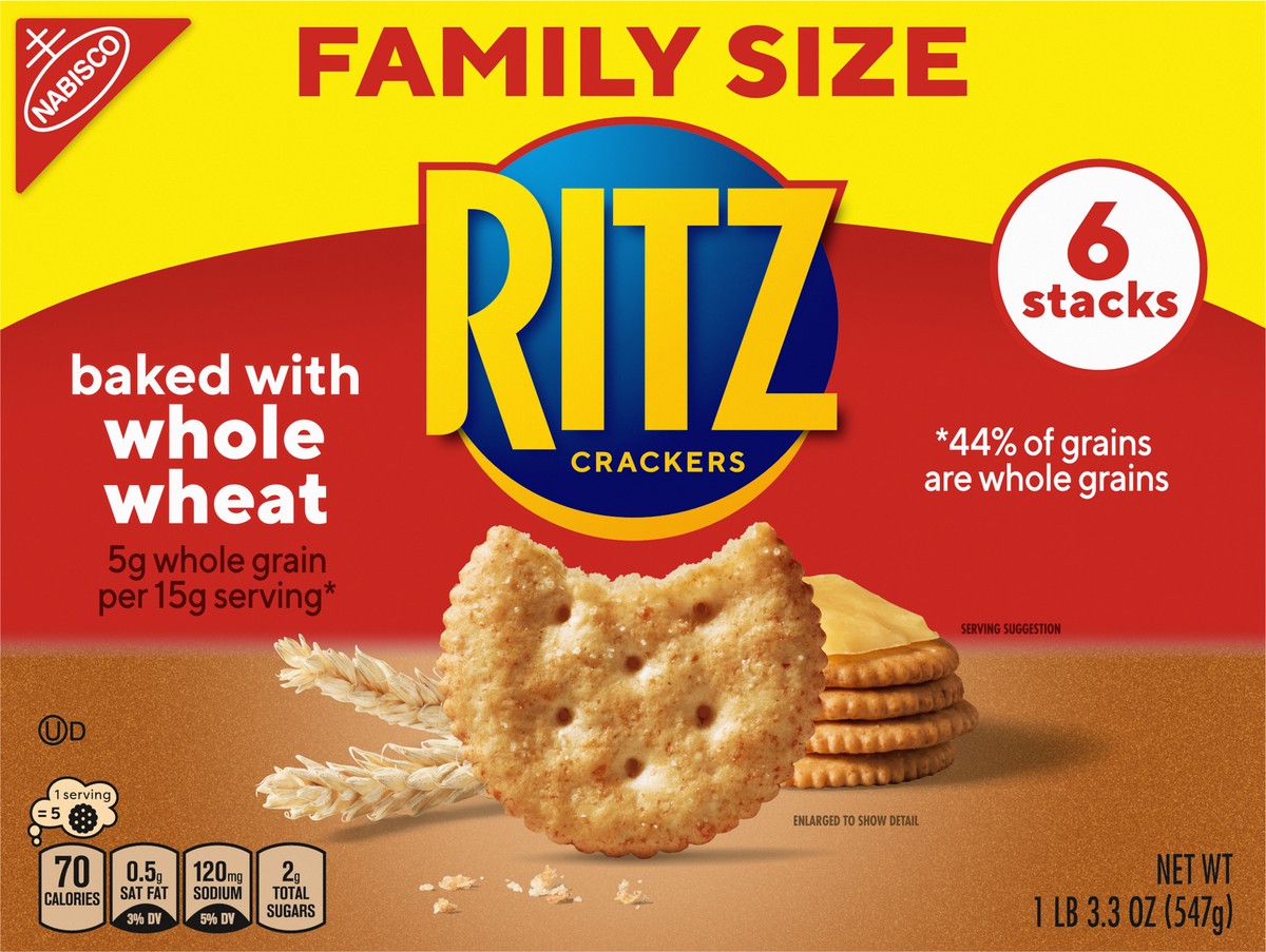 slide 5 of 9, Ritz Crackers Family Size 6 ea, 6 ct