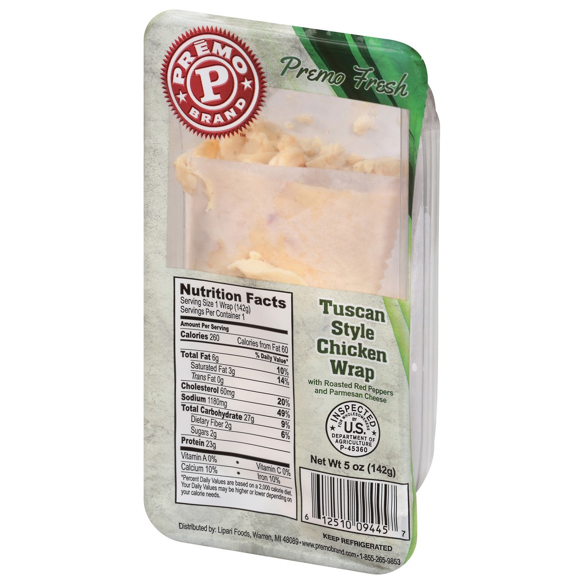 slide 8 of 13, Premo Wrap Tuscan Chicken 5 Oz, 5 oz